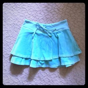 COPY - Juicy velour cover up skirt in sea green.